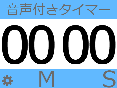 音声補助付きタイマー