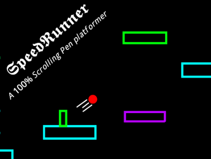SpeedRunner  |  A 100% Scrolling Pen Platformer