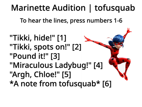 Miraculous Gacha | Marinette Audition