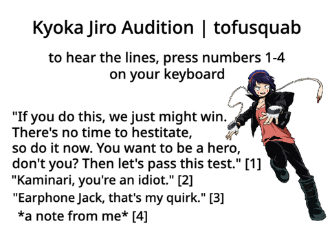 BNHA VA Audition | Jiro