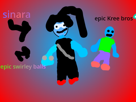Sinara and the kree bois dancing 