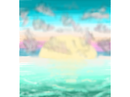 Sunset on le ocean