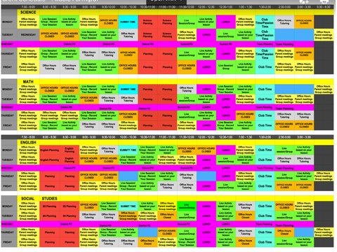 The scariest schedule in the world-