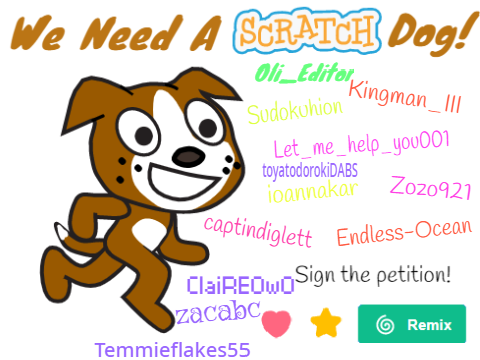 Petition to add a Scratch Dog! remix remix remix remix remix remix