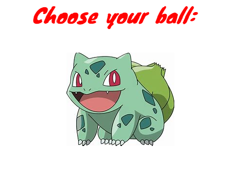 Pokemon choosing game!