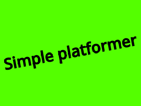 Simple platformer