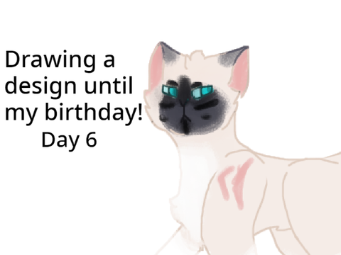Drawing a design until my birthday! ( Day 6 )