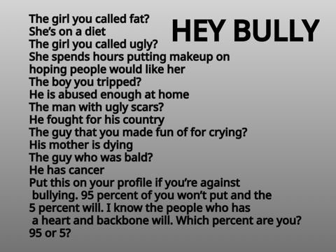 Help Stop Bullying!