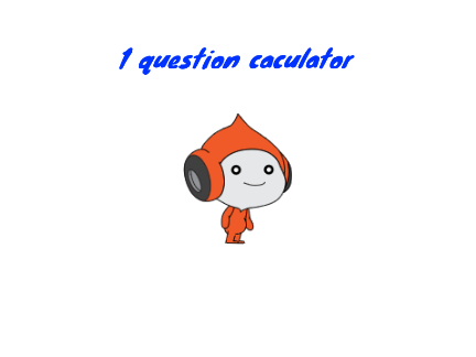 1 question calculator 