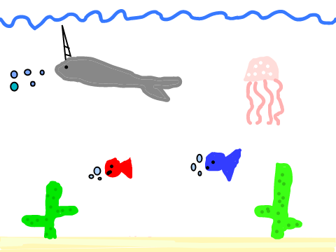 Narwhal, my entry for drawing competition!