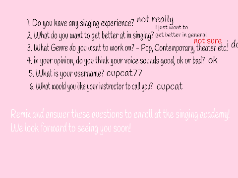cupcat77's Singing Academy Entrie