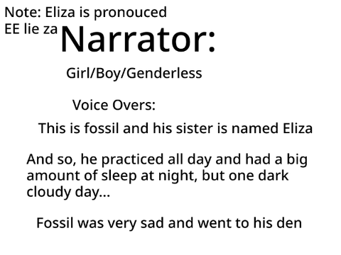 Audition for narrator