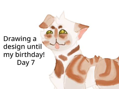 Drawing a design until my birthday! ( Day 7 )