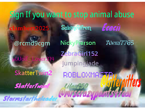 Sign to stop animal abuse remix 8 remix remix remix