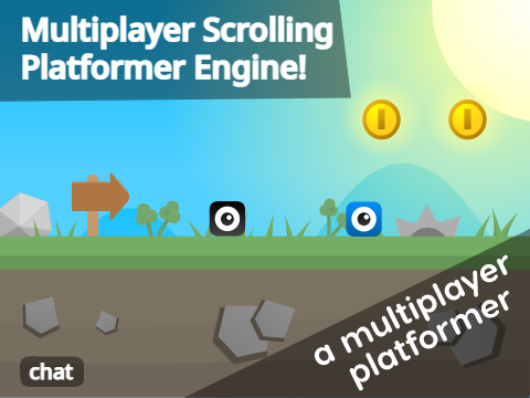 ☁ ENGINE Multiplayer Scrolling Platformer