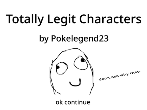 totally legit characters
