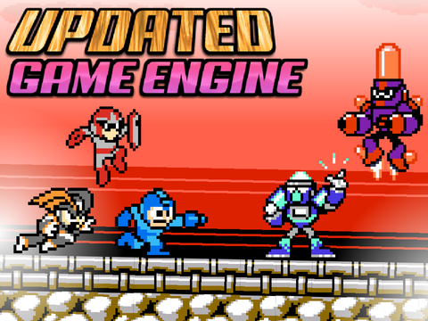 Updated Mega Man Scrolling Platformer Engine
