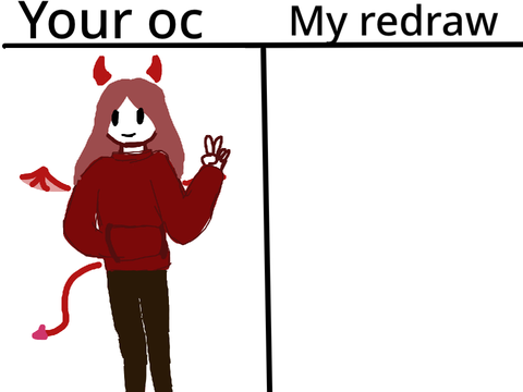 I will redraw your oc! remix