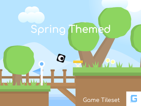 Spring Themed Game Tileset