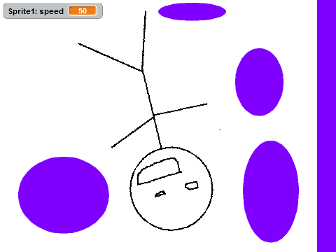 Make sticky touch purple