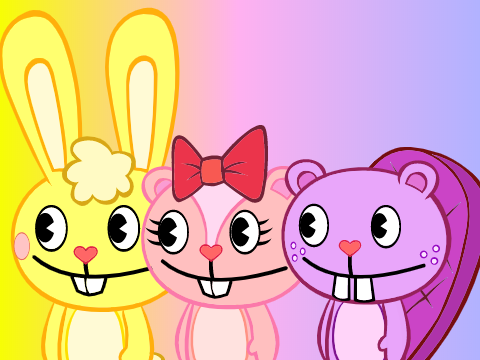 HTF Cuddles, Giggles & Toothy Sprites