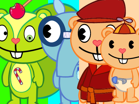 HTF Nutty, Sniffles, Pop & Cub Sprites
