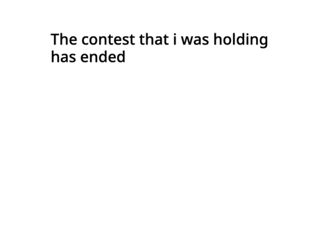 Contest results