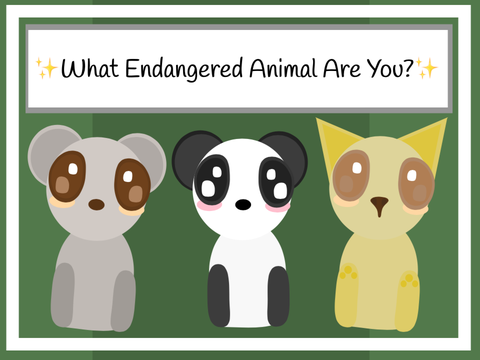 ✨What Endangered Animal Are You?✨