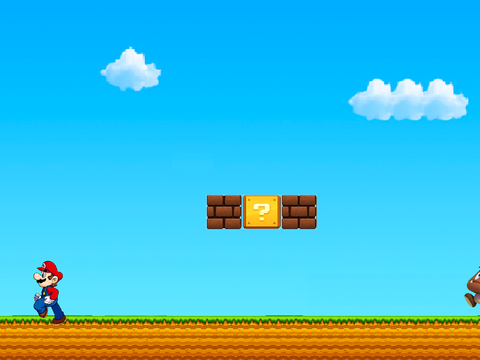 Scrolling mario