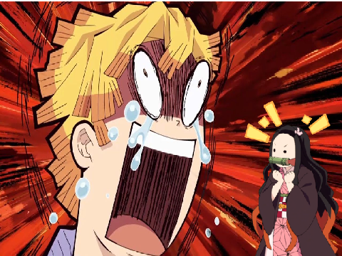Zenitsu Screaming Nezuko Chan!!!