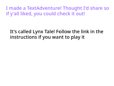 Made a TextAdventure!