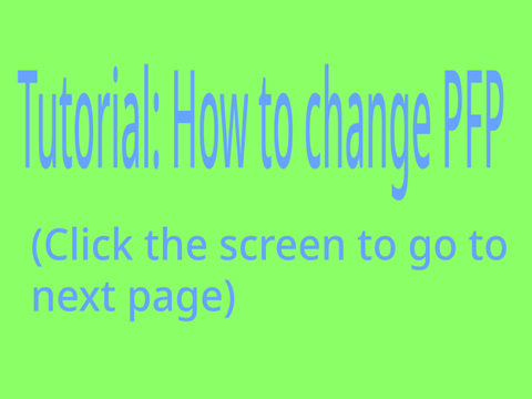 How to change your PFP