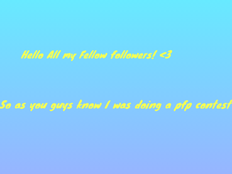 PFP CONTEST RESULTS!!!
