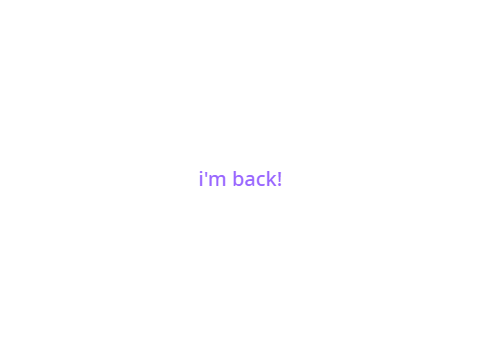 I'm back (With 96 Messages)