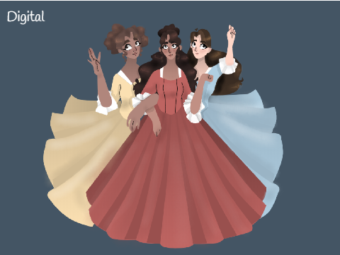The Schuyler Sisters Art