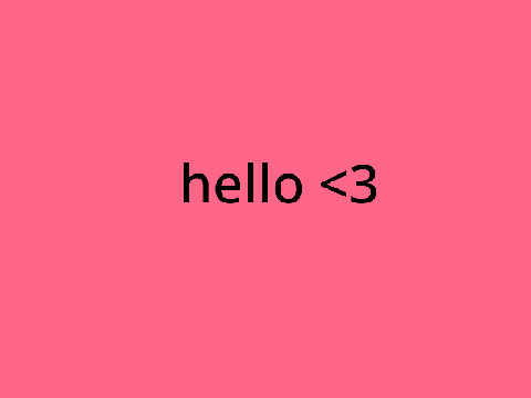 hello! <3