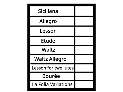 Music practice chart 