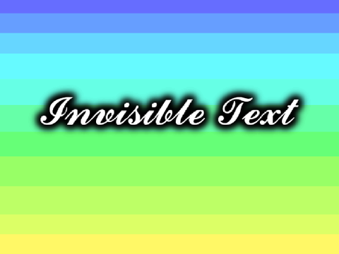 Invisible Letters