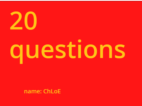 20 questions remix