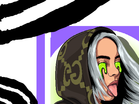 Drawing from internet with drawing by hand