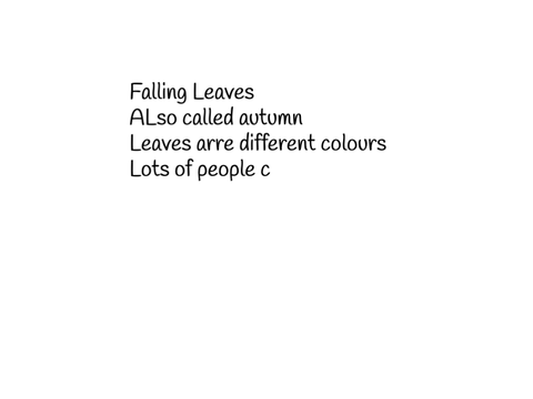 Fall Poem