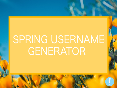 Spring Username Generator