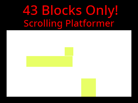 Smallest scrolling platformer?