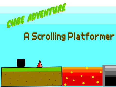 Cube Adventure - A scrolling platformer -stay safe from coronavirus-