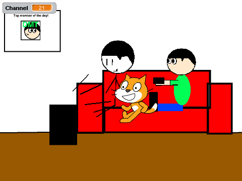 Add yourself watching TV With me! remix