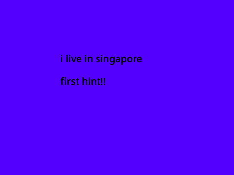first hint