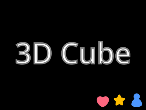 3D Cube - Mobile Friendly
