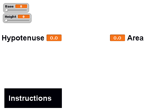 Hypotenuse Finder (And Area)