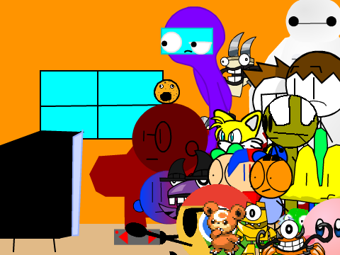 Add yourself watching TV with Chromey and my tedd bear! remix