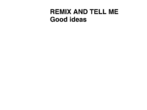I need ideas!